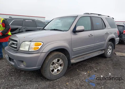 2001 Toyota Sequoia Limited V8 z USA, uszkodzony, nr VIN 5TDBT48AX1S030187
